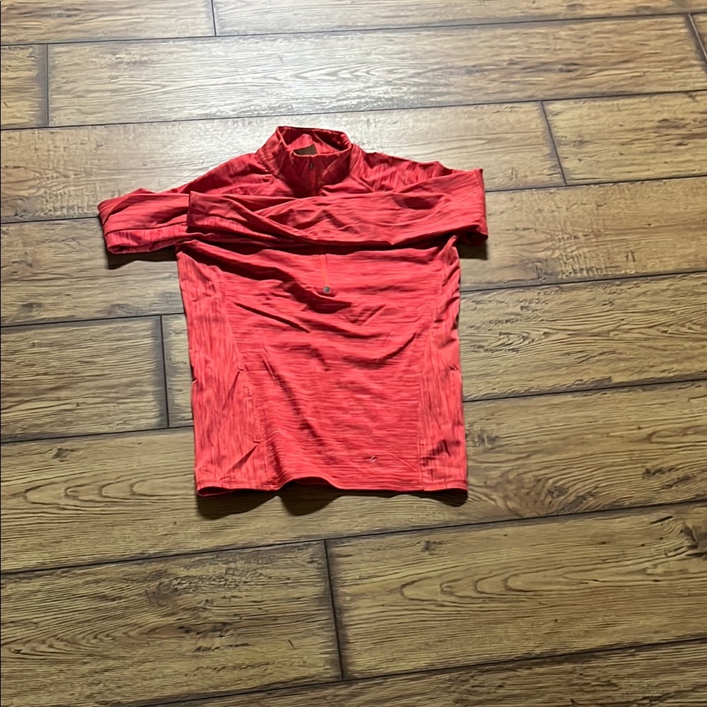Athleta Vibrant Red Long Sleeve Top